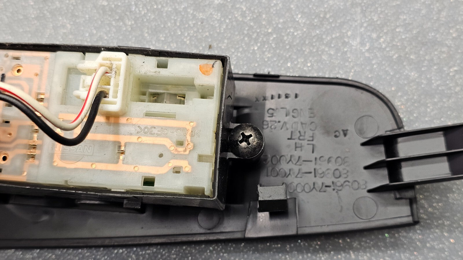 🔥04-08 Maxima Front Left Driver Master Power Window Switch Assembly Black