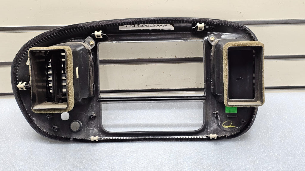 🔥97-03 Ford F150 Center Dash AM FM Radio Climate Trim Stereo BEZEL Panel Gray