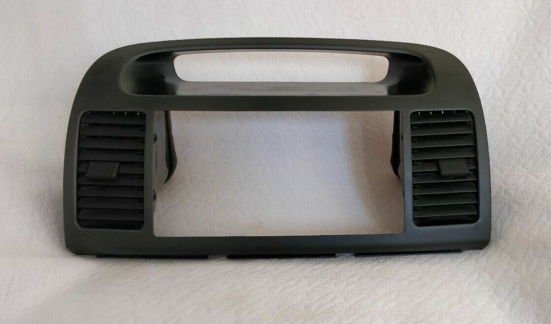 🔥02-06 Toyota CAMRY Dash RADIO BEZEL Center Air Vents CLOCK Trim BLACK B25