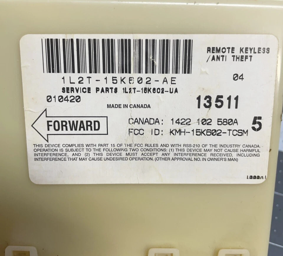 🔥01-02 Ford Explorer Anti-theft Locking Control Module Keyless Antry OEM