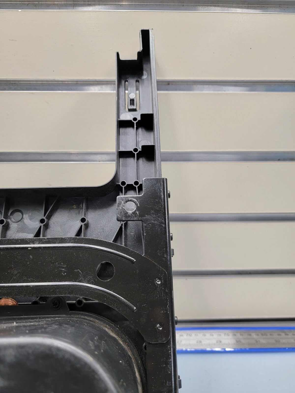 09-14 Ford F-150 under Center Console Jump Seat Armrest Slide Cup Holder OEM