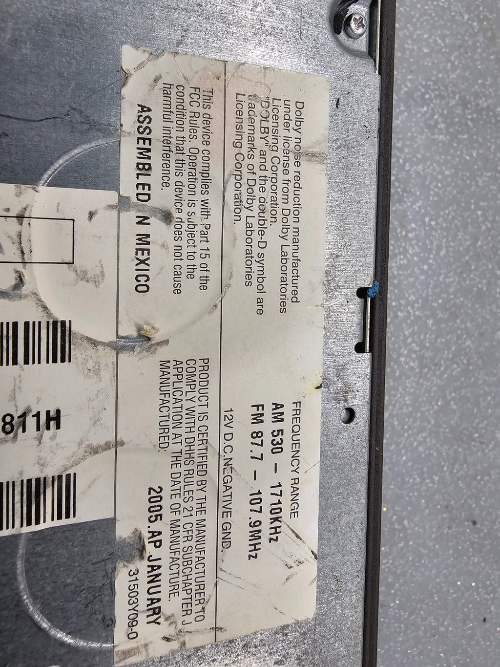 🔥2004-2010 Jeep Dodge Chrysler Front Dash Radio AM FM CD Aux Input OEM