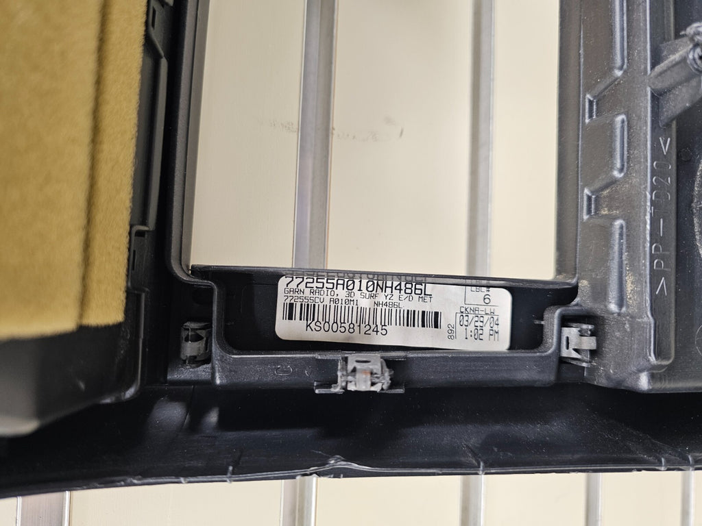 🔥03-06 Honda Element Front Center Dash Radio Bezel Trim Panel Climate OEM Gray