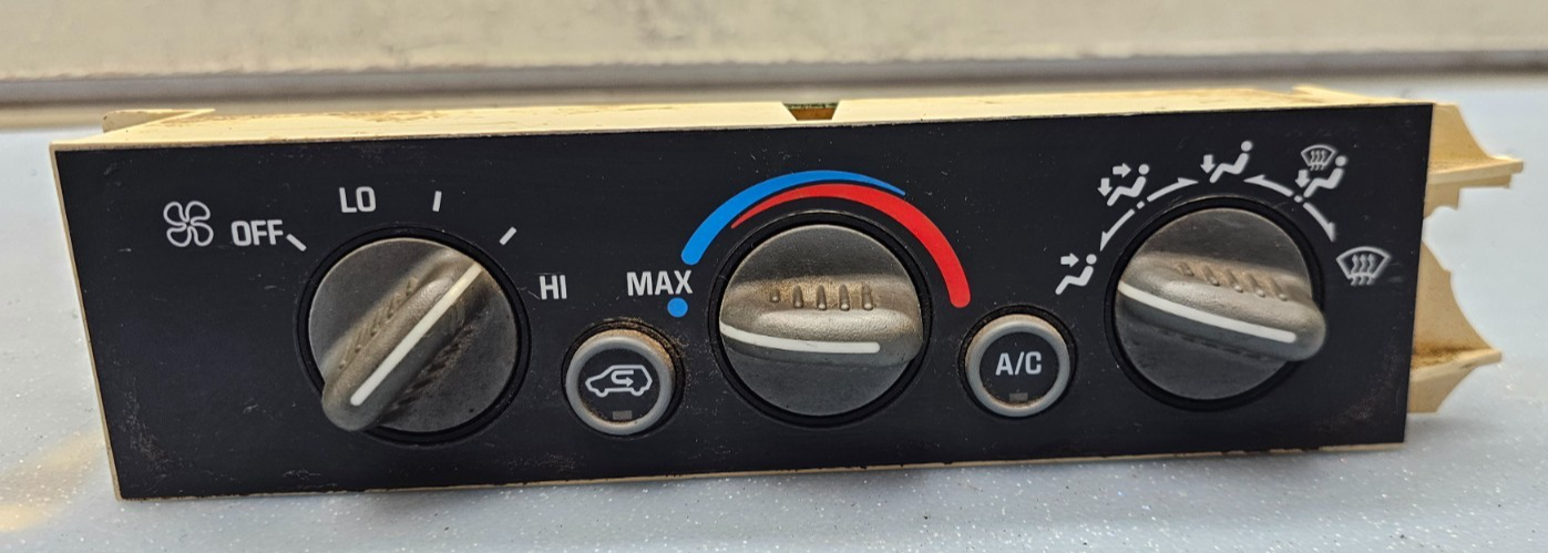 🔥96-00 Chevy C/K Yukon Dash A/C AC Heater Climate Temperature Control Black