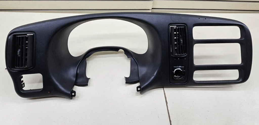 🔥96-02 Express GMC Savana Dash Instrument Cluster Speedometer Bezel Panel Black