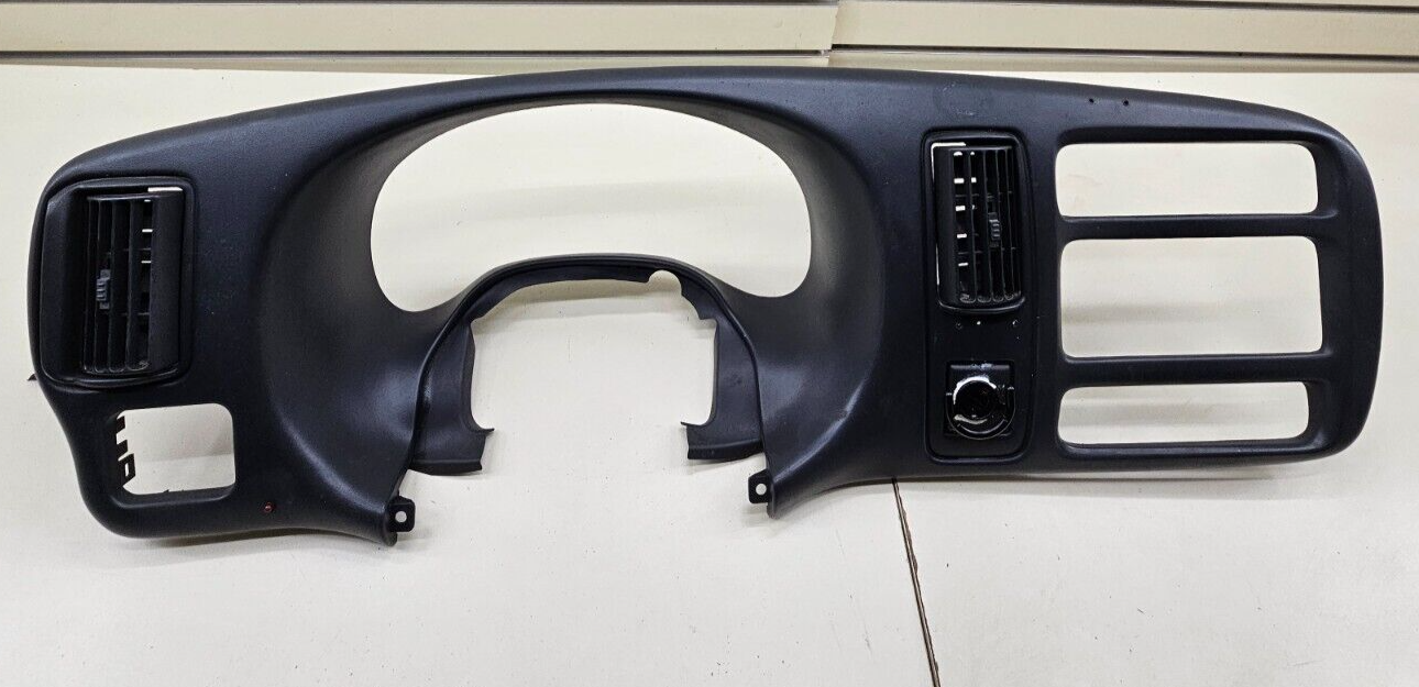 🔥96-02 Express GMC Savana Dash Instrument Cluster Speedometer Bezel Panel Black