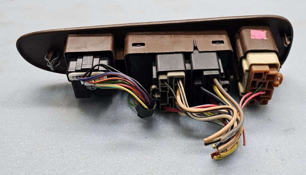 🔥98-02 LINCOLN TOWN CAR LEFT DRIVER MASTER POWER WINDOW SWITCH ASSEMBLY WOOD