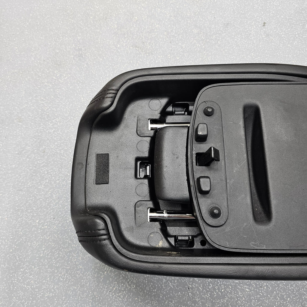 🔥13-16 DODGE DART CENTER CONSOLE ARM REST LID LEATHER BLACK TOP PAD COVER BLACK