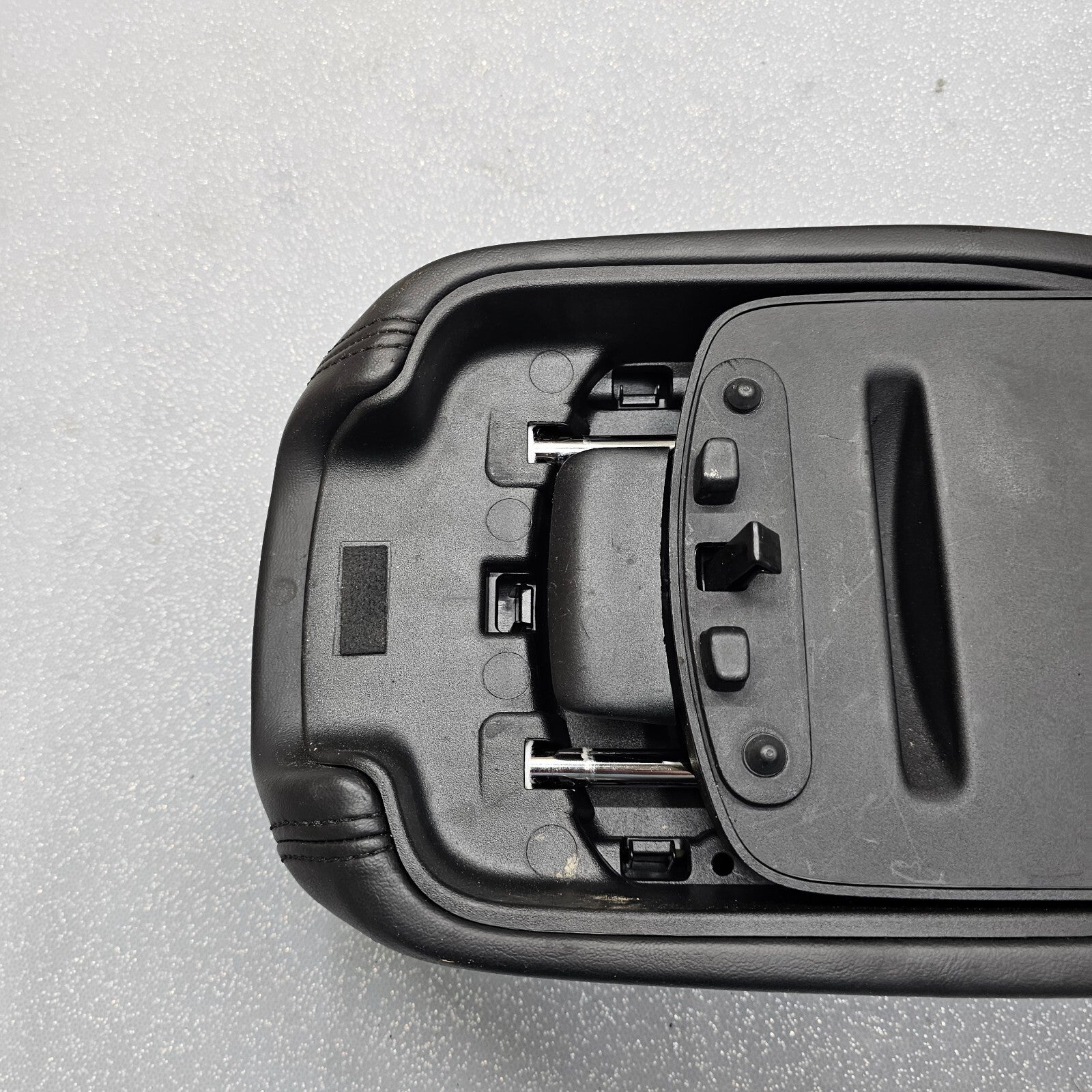🔥13-16 DODGE DART CENTER CONSOLE ARM REST LID LEATHER BLACK TOP PAD COVER BLACK
