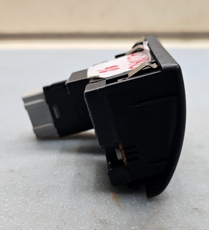 🔥98-02 Honda Accord Center Dash Clock Hazard Switch Board Digital Button Black