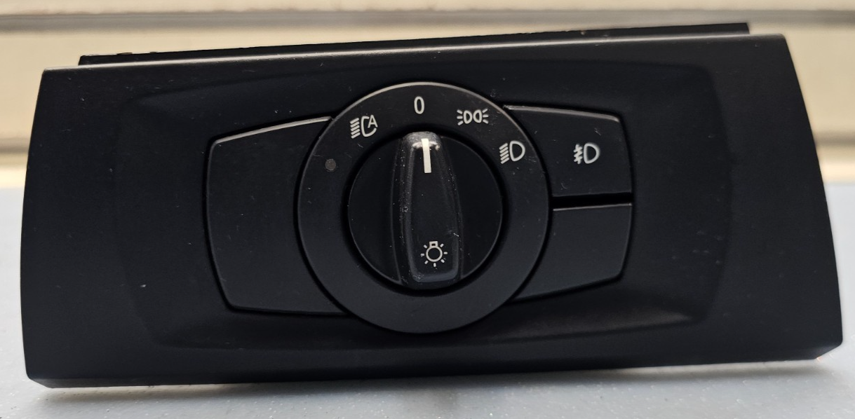 🔥07-13 BMW E92 E93 335i HEADLIGHT FOG LIGHT CONTROL SWITCH W TRIM OEM