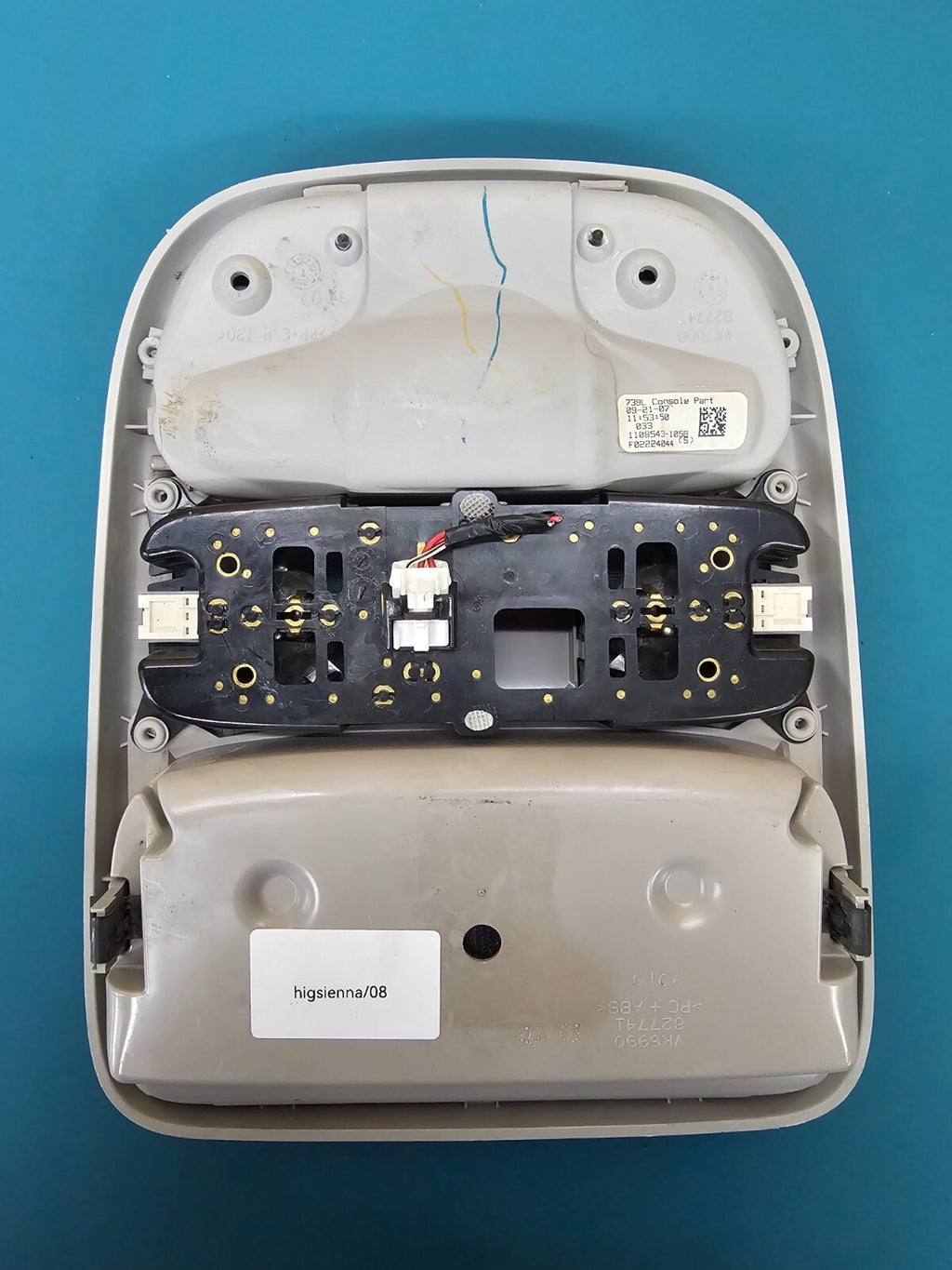 🔥04-10 Toyota Sienna Overhead Console Dome Map Light Storage Assembly Gray