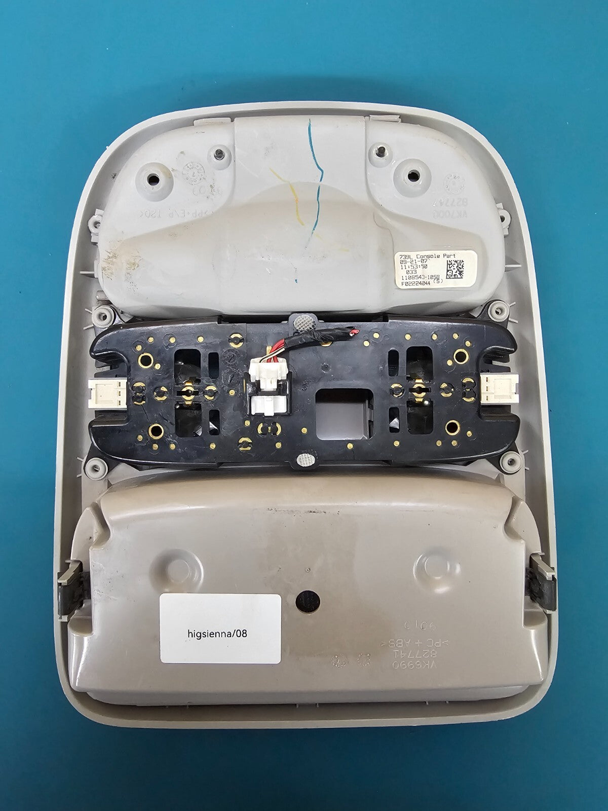 🔥04-10 Toyota Sienna Overhead Console Dome Map Light Storage Assembly Gray