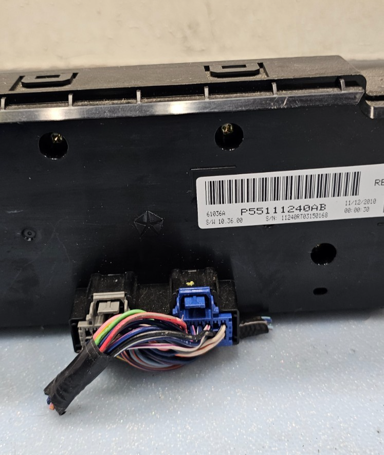 🔥11-20 Grand Caravan Dash A/C AC HVAC Heater Temperature Climate Control Black
