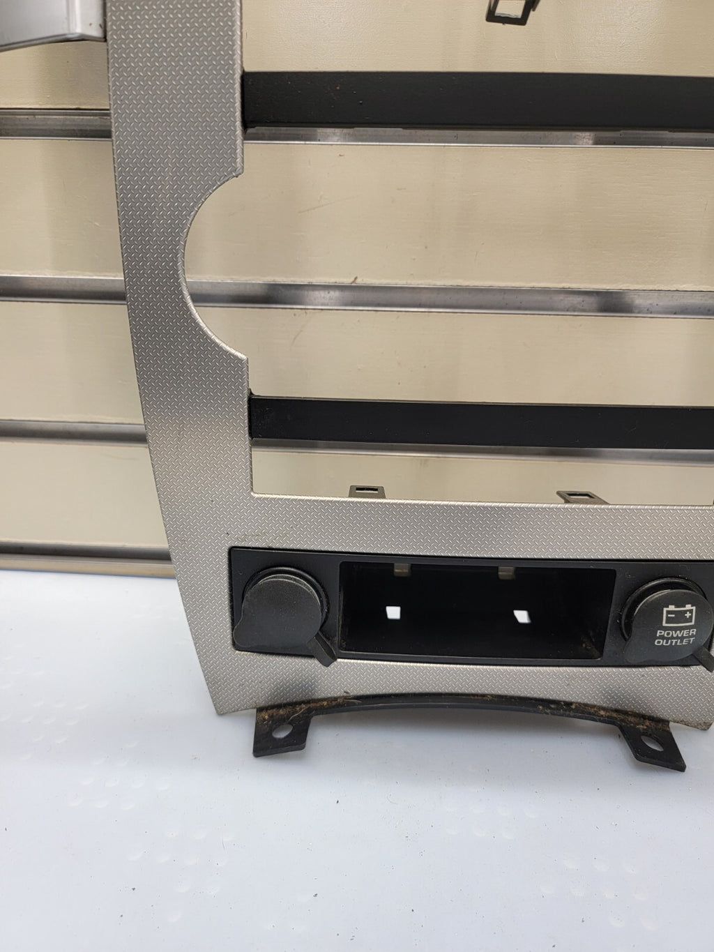 🔥08-10 JEEP GRAND CHEROKEE AC HEATER CONTROL RADIO DASH BEZEL TRIM VENTS SILVER