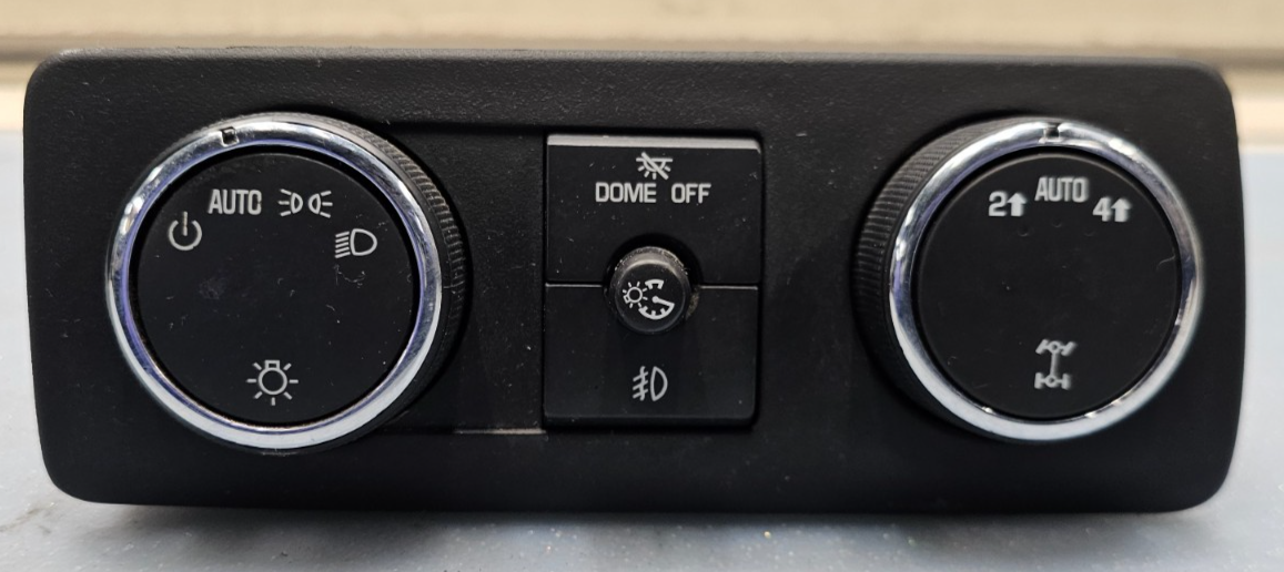 🔥07-13 Silverado Tahoe Sierra Dash Head Light headlightControl Switch Black