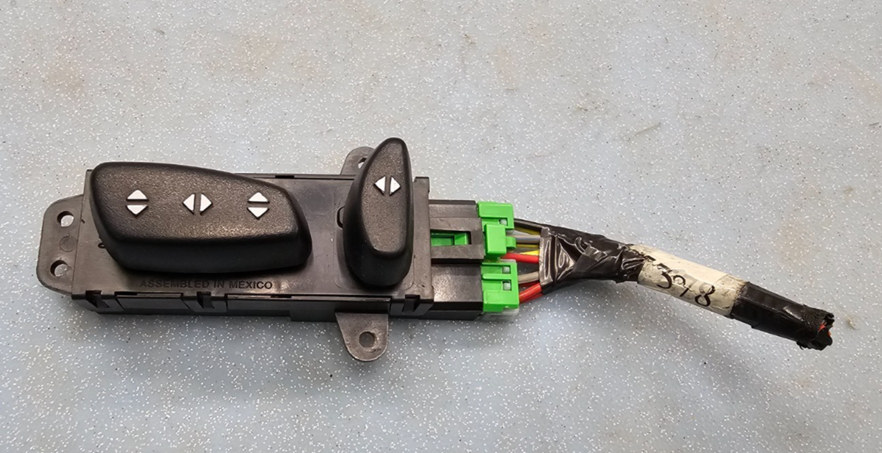 🔥00-07 Chrysler 300M Sebring Caravan Grand Cherokee Power Seat Switch BLACK