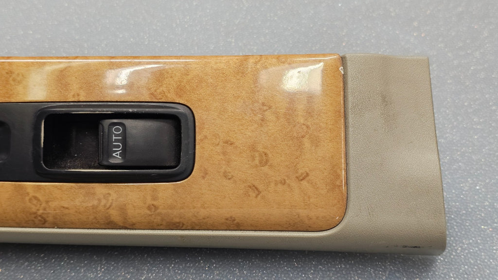 🔥01-03 Infiniti QX4 Front Passenger Right Power Door Window Switch Lock Wood