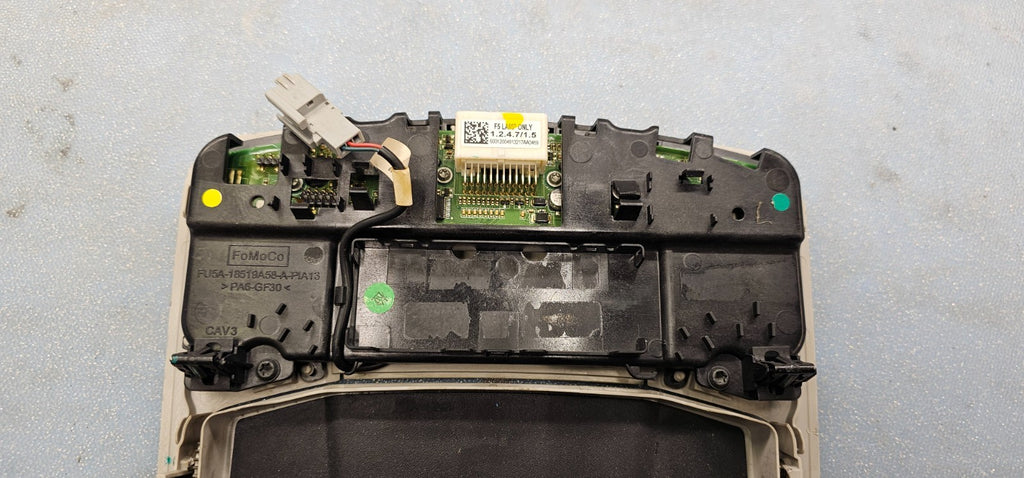 🔥2013-2016 Ford Fusion Overhead Console Dome Map Lights Lamp Assembly Tan OEM