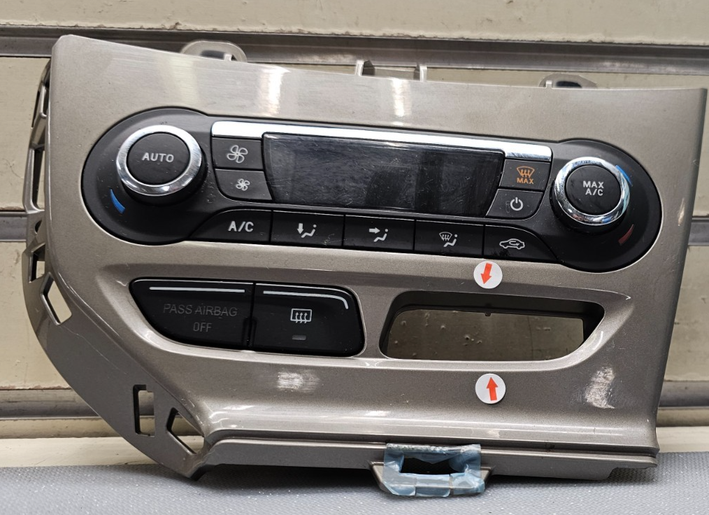 🔥12-14 FORD FOCUS A/C HEATER CLIMATE CONTROL Dash Bezel Temperature SILVER OEM
