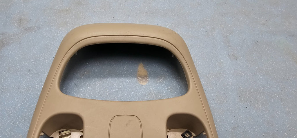 🔥02-05 Dodge Ram OverHead Console Map Dome Light Lamp Storage Assembly Tan