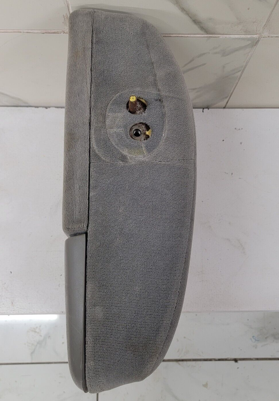 97-03 FORD F150 CENTER CONSOLE JUMP SEAT ARMREST 1 Cup Holder CLOTH Gray JS6