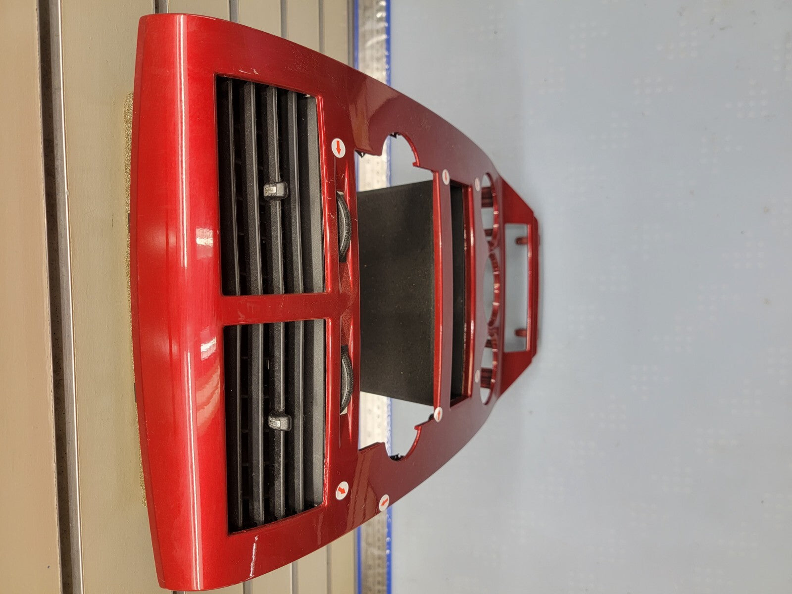 🔥07-09 Dodge CALIBER Dash Radio Center BEZEL Climate Dash Trim Vents Red B15