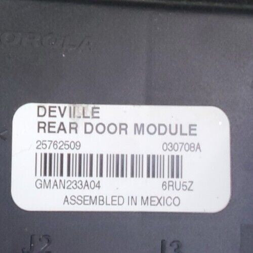 03-05 Cadillac SRX CTS Deville Rear Door Multifunction Control Relay Unit Module