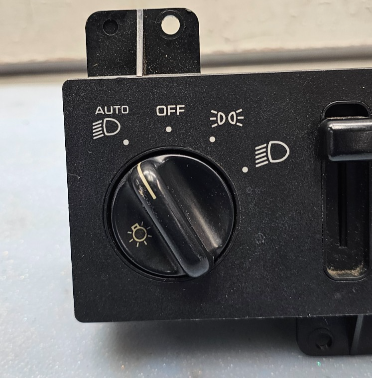 🔥93-98 Grand Cherokee ZJ Dash Head Light Lamp Headlight Switch Assembly Black
