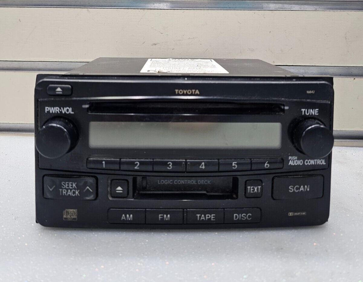 🔥2004-2007 Toyota Highlander Single AM FM CD Cassette Radio Player Receiver