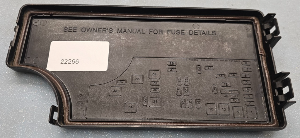 04-16 AVENGER SEBRING JEEP PATRIOT CALIBER Front Relay Engine Fuse Box Cover Lid