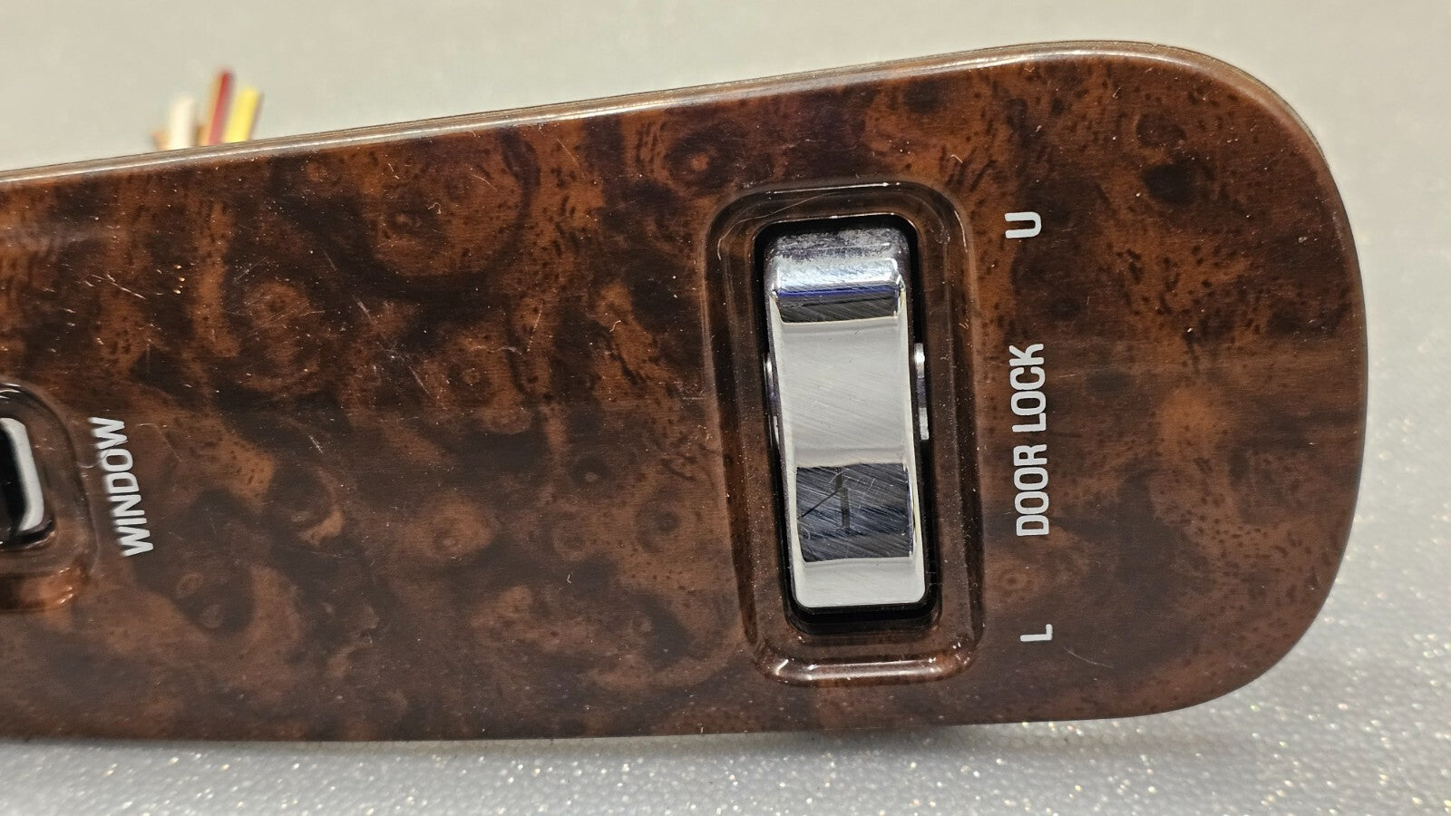 🔥98-02 Lincoln Town Car Right Passenger Window Door Lock Switch Control Wood