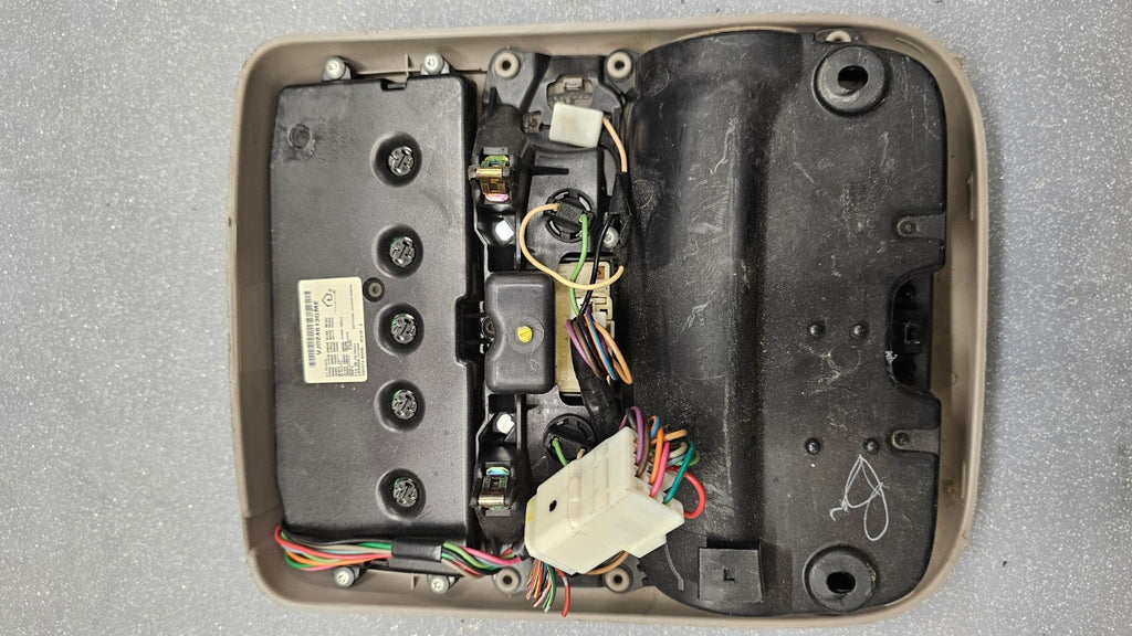 🔥01-07 Toyota Sequoia Overhead Console Dome Map Light Lamp Sunroof Assembly Tan