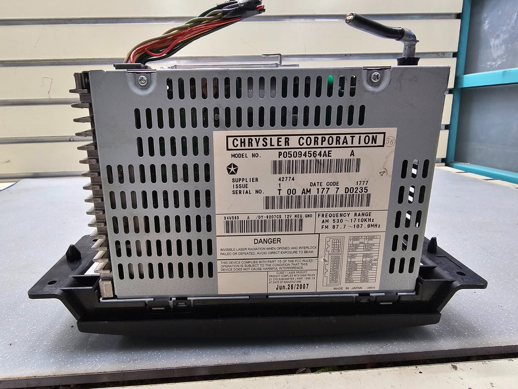 🔥04-08 Chrysler Pacifica Stereo Am/fm Radio Mp3 CD Player P05094564AE