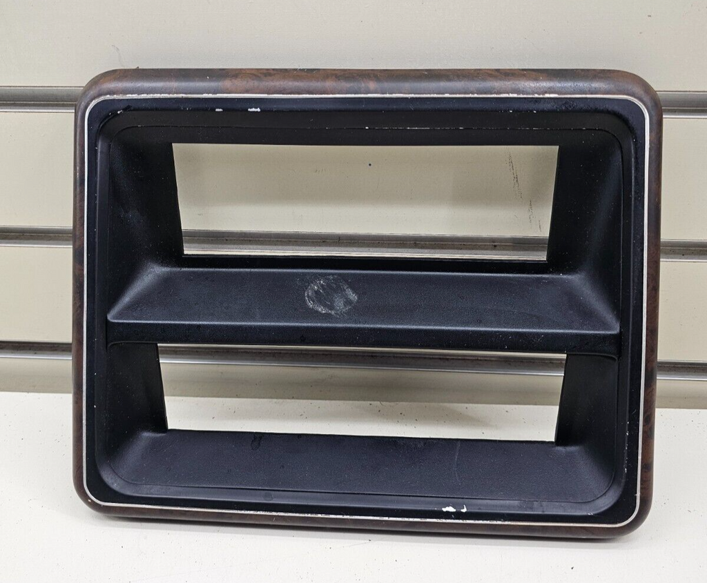 🔥87-91 Ford F150 F250 Bronco Center Dash Radio Stereo Bezel Trim Panel Wood OEM