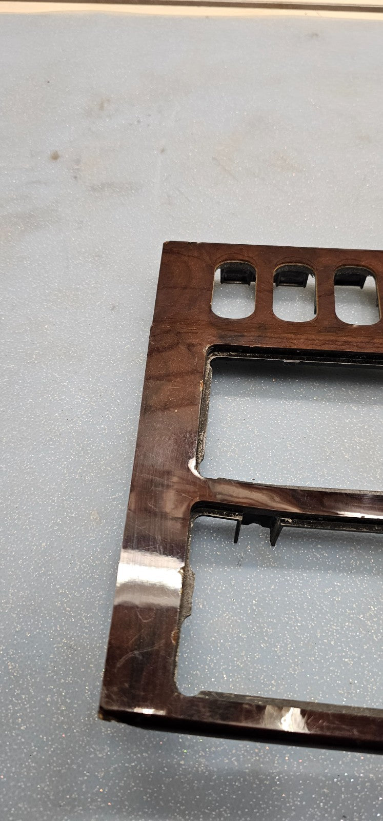 🔥98-03 Mercedes E300 E320 W210 Dash Radio Climate Control Panel Trim Bezel Wood