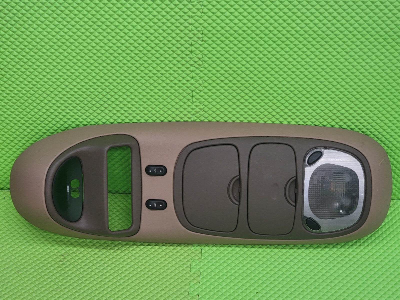 🔥97-02 Ford Expedition Overhead Climate Console Map Light Display OEM TAN