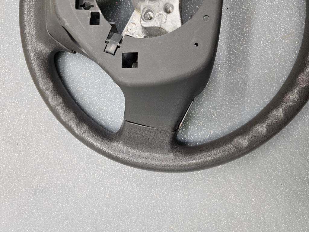 🔥09-13 TOYOTA MATRIX COROLLA FRONT STEERING COLUMN WHEEL ASSEMBLY BLACK LEATHER