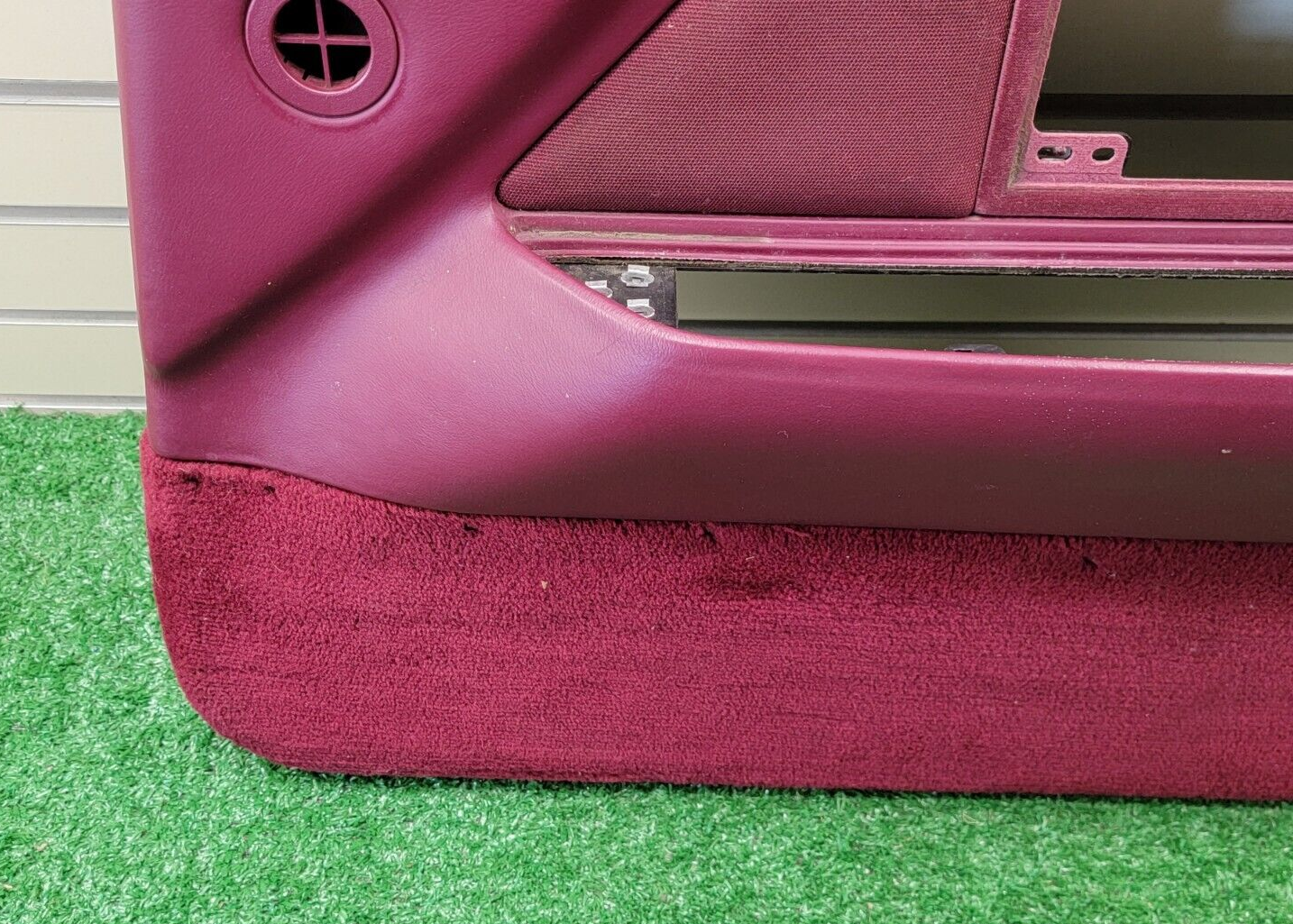 🔥1990-1994 Lincoln Town Car Passenger RIGHT Side Door Panel Trim Red OEM