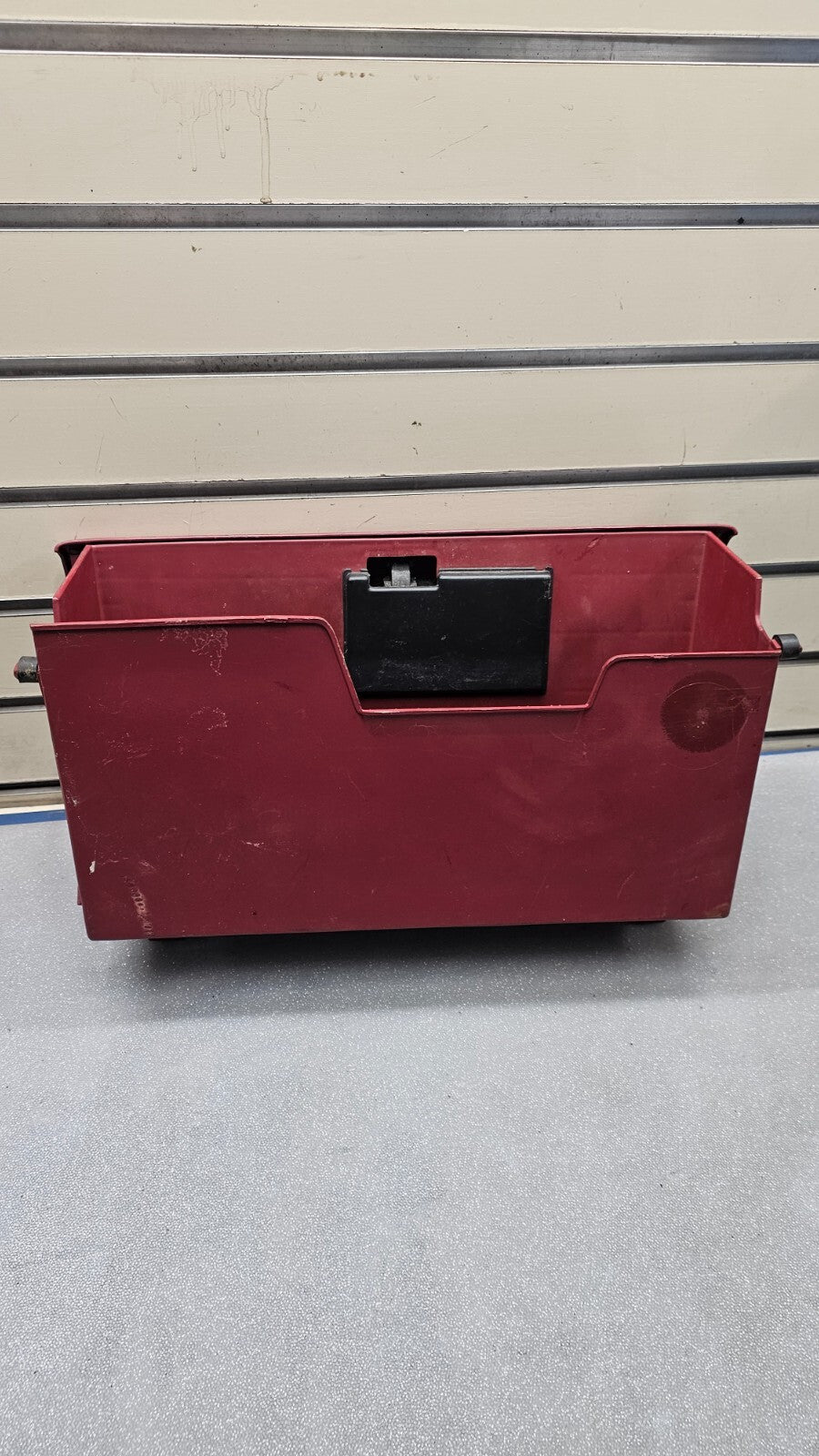 🔥92-96 F150 F250 F350 Bronco Dash Glove Box Storage Compartment Assembly RED