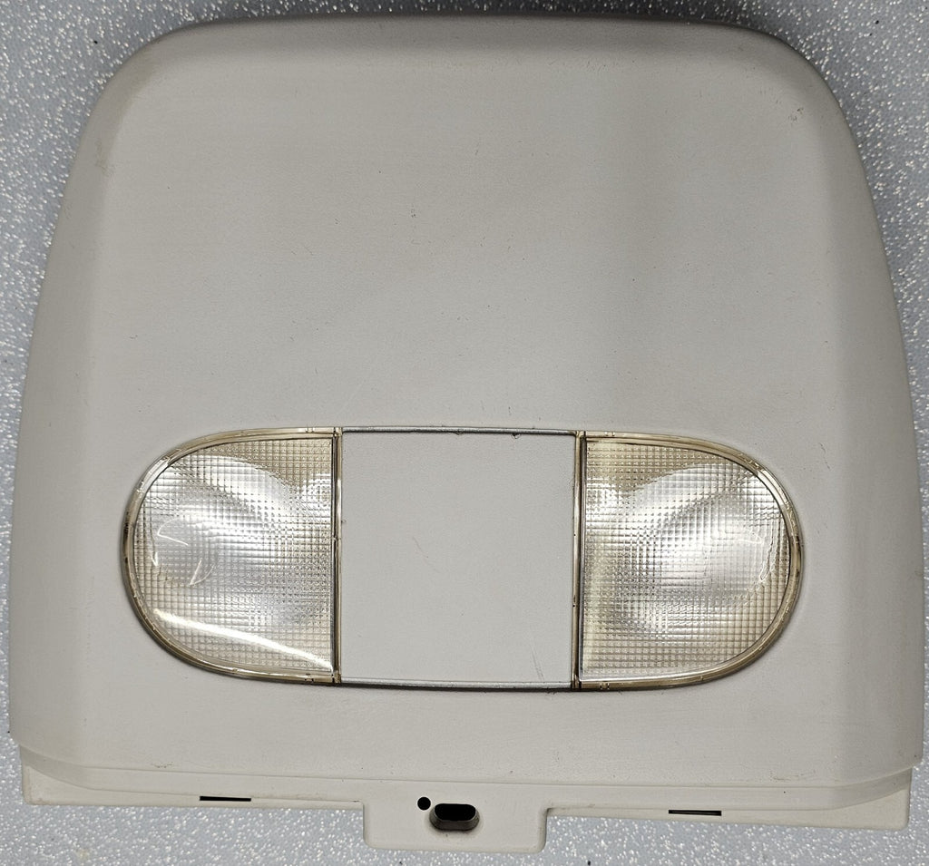 04-08 Ford F-150 Overhead Console Front Center Dome Map Lights Roof Rail GRAY 09