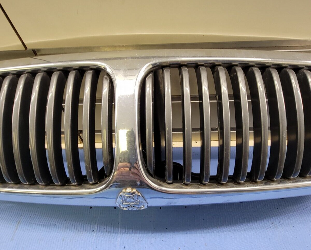 🔥02-08 Jaguar X-Type Front Upper Hood Grille Assembly Chrome Genuine Silver OEM