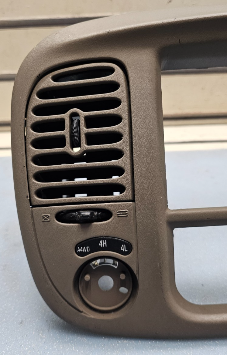 🔥97-03 Ford F150 F-150 Dash Radio Stereo Climate BEZEL Trim Panel Line TAN B1