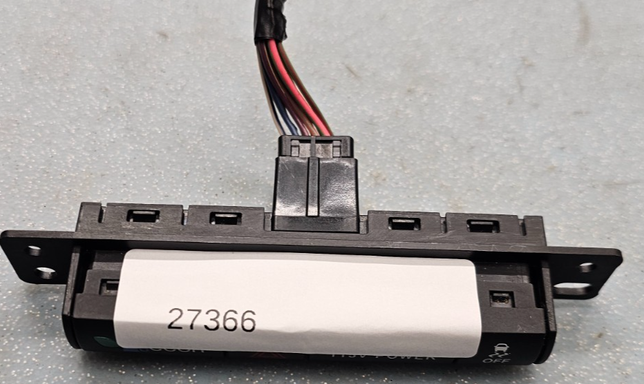 🔥12-20 Caravan Town Country Dash Hazard Warning Light Lamp Control Switch Black