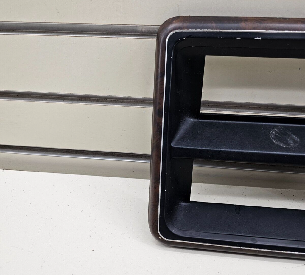 🔥87-91 Ford F150 F250 Bronco Center Dash Radio Stereo Bezel Trim Panel Wood OEM