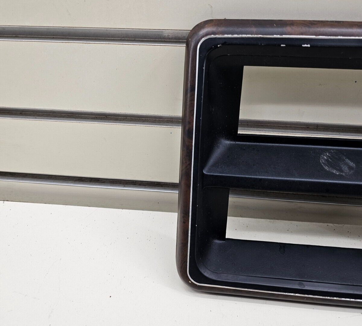 🔥87-91 Ford F150 F250 Bronco Center Dash Radio Stereo Bezel Trim Panel Wood OEM