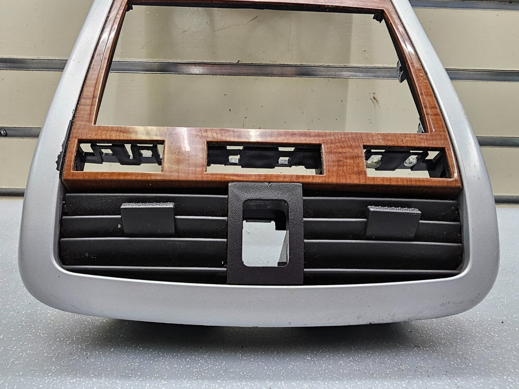 🔥07-09 Equinox Center Dash Radio Climate Surround Bezel Trim SILVER/WOOD B43