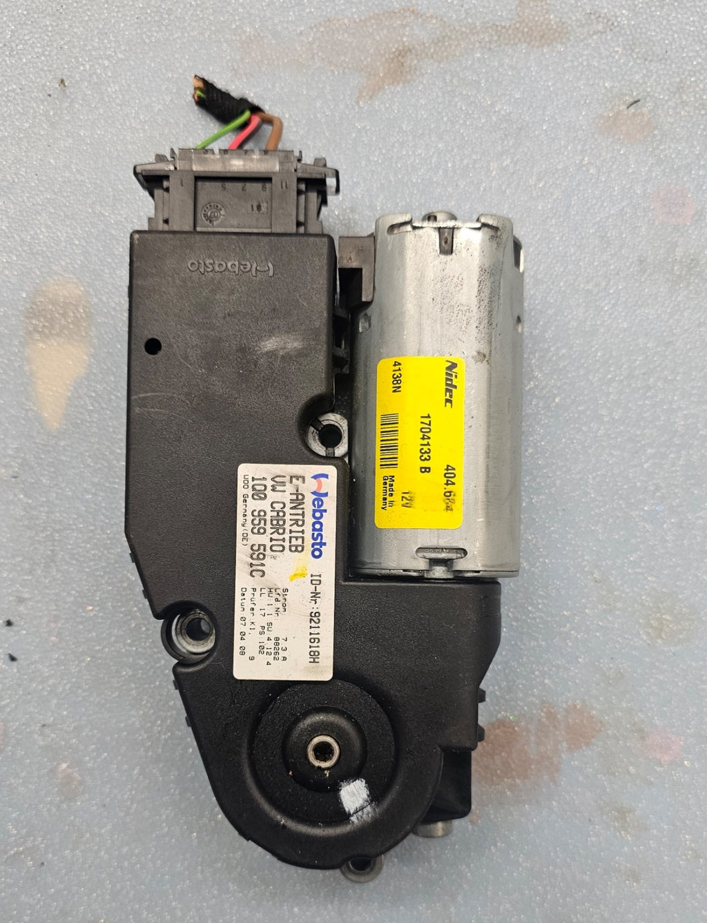 07-16 VOLKSWAGEN EOS Sun Roof Sunroof Motor Actuator OEM