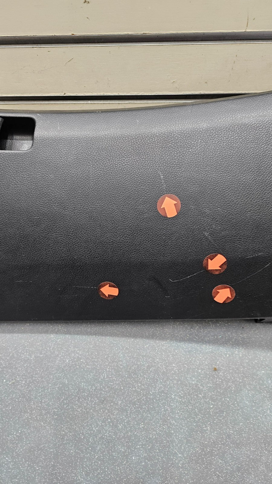 🔥08-12 Accord Dash Glove Box Storage Compartment Instrument Panel  Black