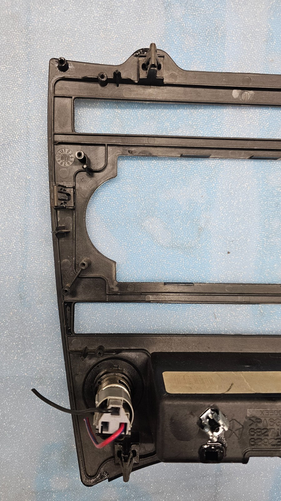 🔥05-07 JEEP GRAND CHEROKEE DASH PANEL RADIO SURROUND TRIM BEZEL Silver OEM B70
